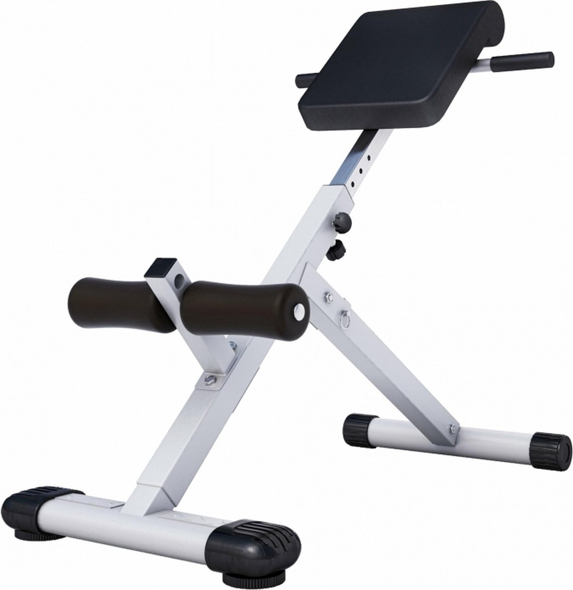 Gorilla Sports Buiktrainer - Rugtrainer - Inklapbaar - Verstelbaar - Wit - Core trainer