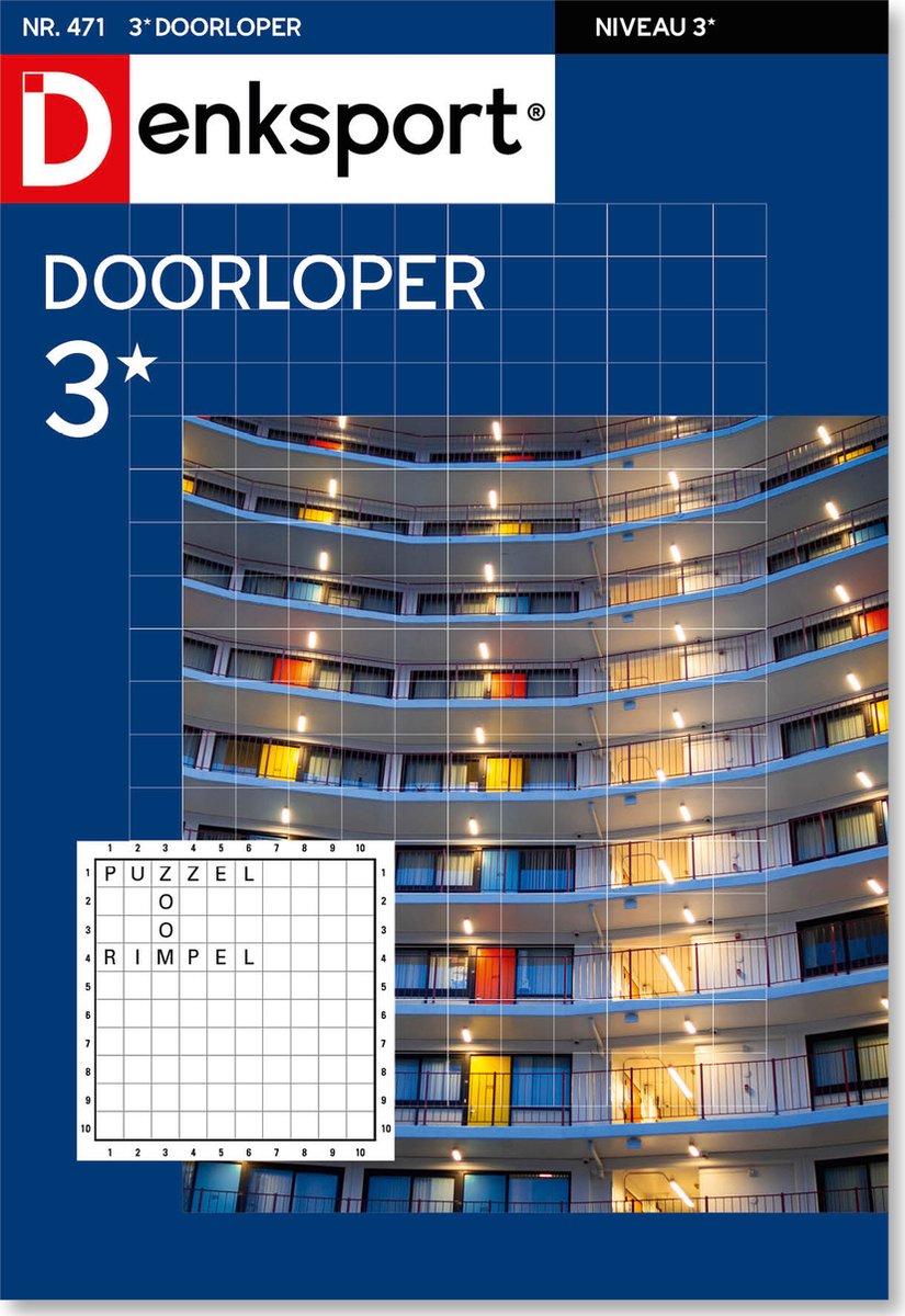 Denksport Puzzelboek Doorloper 3*, editie 471 - Denksport