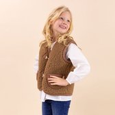 Cardigan en laine avec bouton enfant marron