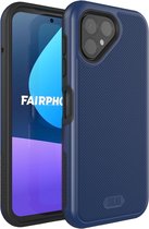 Geschikt voor Fairphone 5 - stevig- dubbellaags schokbestendig Hoesje - Blauw