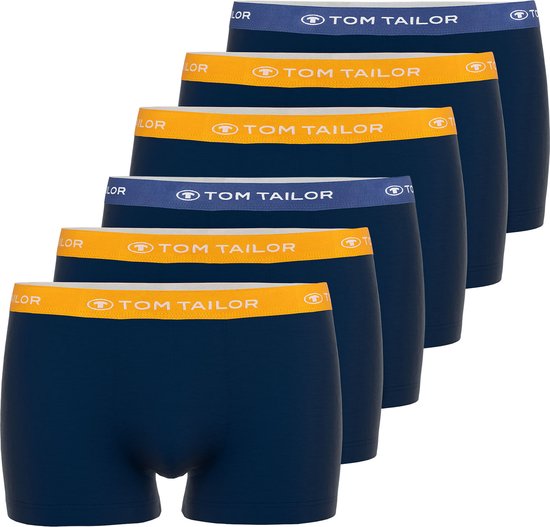 TOM TAILOR Buffer - Heren Boxer Trunk 6 pack - Blauw