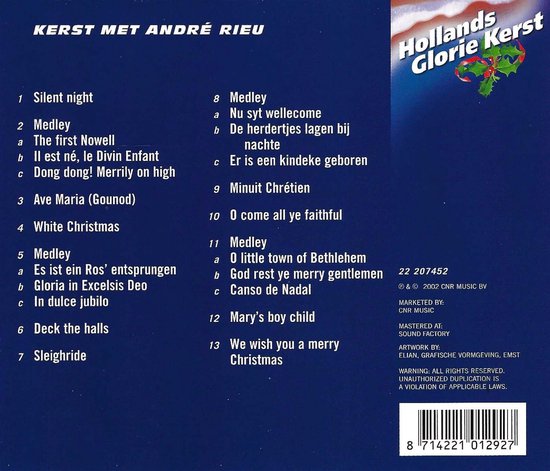 Andre Rieu - Hollands Glorie Kerst - André Rieu