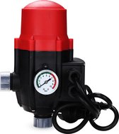 Elektronische drukschakelaar Voor pomp controle Waterpomp Inclusief Kabels Rood 1.5bar-6bar