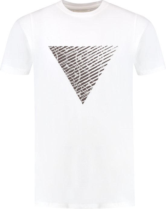 Purewhite - Heren Slim fit T-shirts Crewneck SS - Off White - Maat XL