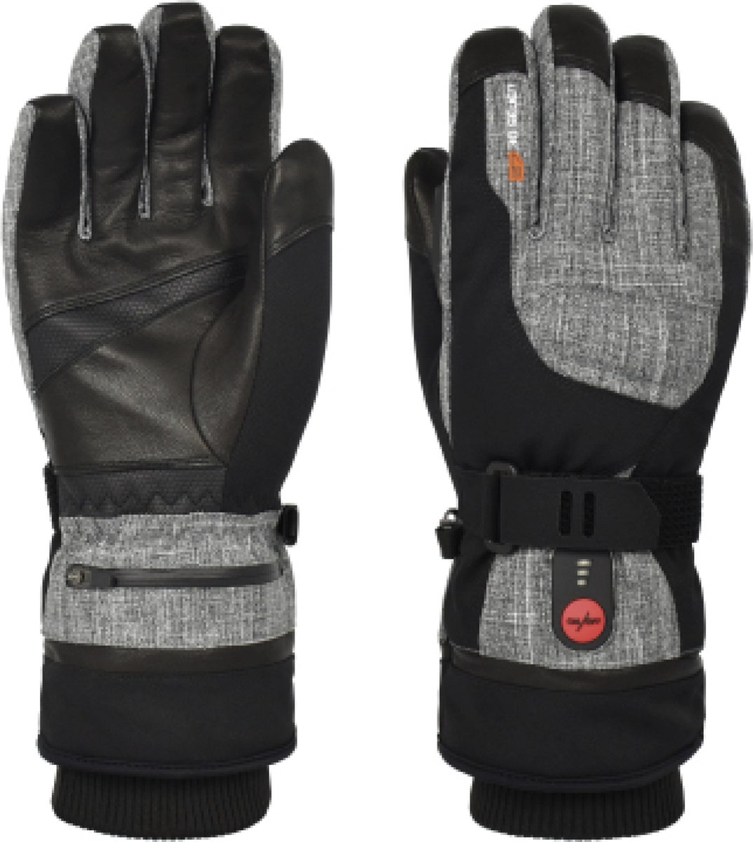 Verwarmde Handschoenen voor Heren en Dames, Verwarmde handschoenen met Accu - Grijs - L