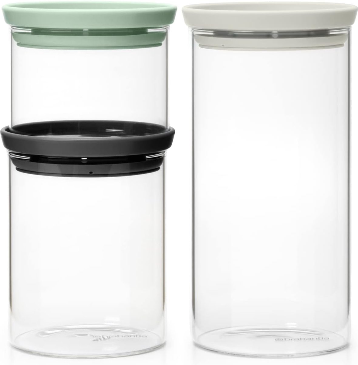 Plastic Voorraadbussen, Herbruikbare Voedsel Voorraadpotten met Luchtdicht deksel, Veilig in Magnetron, Vaatwassen & Vriezer, BPA-vrije Plastic Potten, Keuken Bewaaroplossing