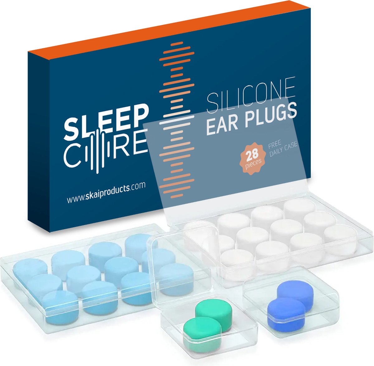 SleepCore - 28x Premium Earplugs - Siliconen oordopjes - De beste keuze (zie beschrijving) - Superieure oordoppen om te slapen - Geschikt voor werken, reizen, zwemmen, studeren, uitgaan, festival - Sluit volledig af, Voor stilte, lawaai, snurken op Prijzenvolger.com