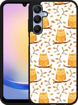 Cazy Hardcase Hoesje geschikt voor Samsung Galaxy A25 Cute Owls