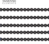 Swarovski Elements, 100 stuks Swarovski Parels, 3mm (30cm), mystic black, 5810