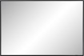 Ben Oblon Spiegel - met LED Verlichting en Anti-condens 140x80 cm - Mat Zwart - Wandspiegel voor Badkamer - Badkamerspiegel