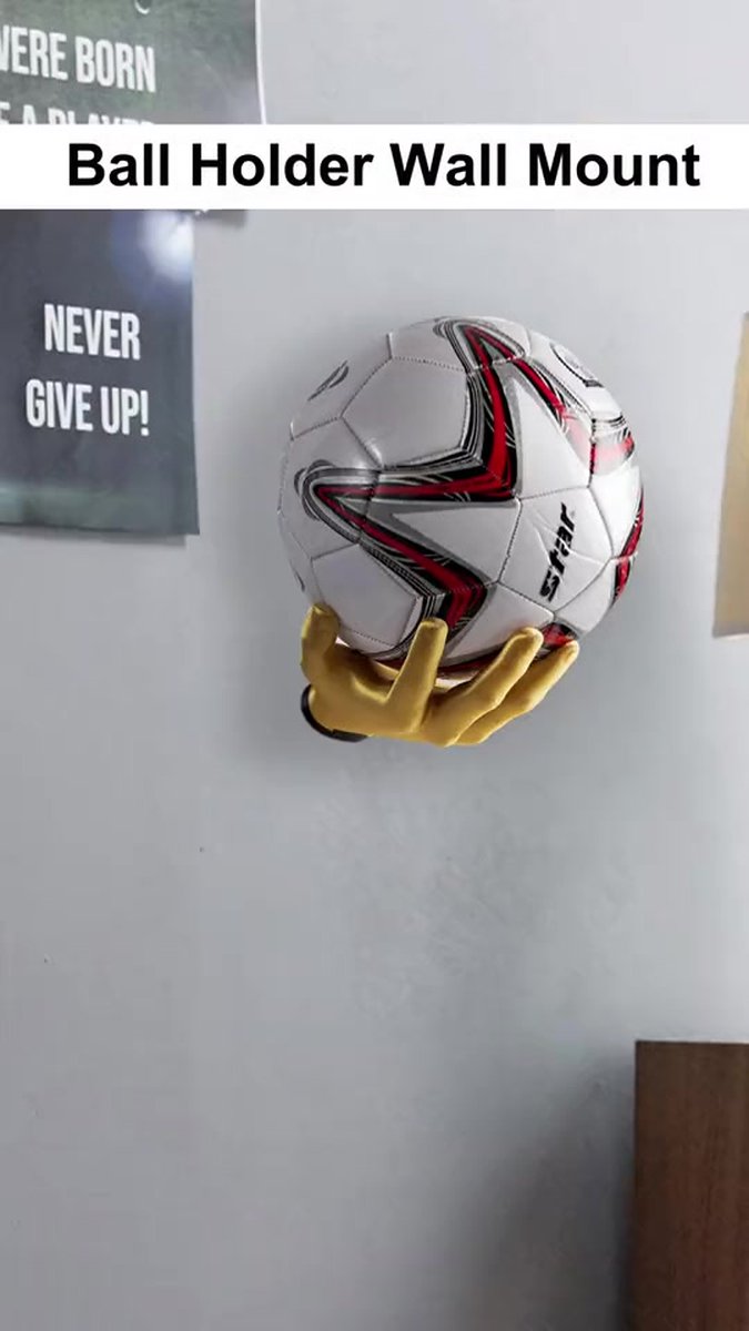 Homdat Support à Ballons 3 Niveaux - Vertical Avec Roulettes | Pour Football, Basket, Rugby | 33x150 Cm