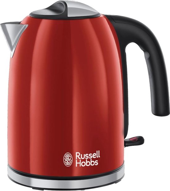 Kleuren Plus+ Flame Red Waterkoker Rood (1,7L), snelkookpan
