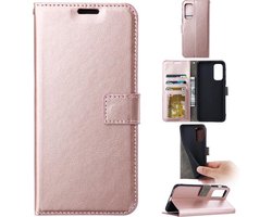 Portemonnee Book Case Hoesje Geschikt voor: Xiaomi Redmi Note 12 Pro / Poco X5 Pro - Rosegoud