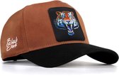 BlackBörk - V1 - Pet - Hoed - Heren Petten - Dames Petten - Camel/Zwarte Baseball Cap