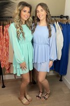 Xaviera | Mini Dress, Lichtblauw, Maat S/M