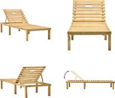 vidaXL Ligbed geïmpregneerd grenenhout - Ligbed - Ligbedden - Ligstoel - Ligstoelen