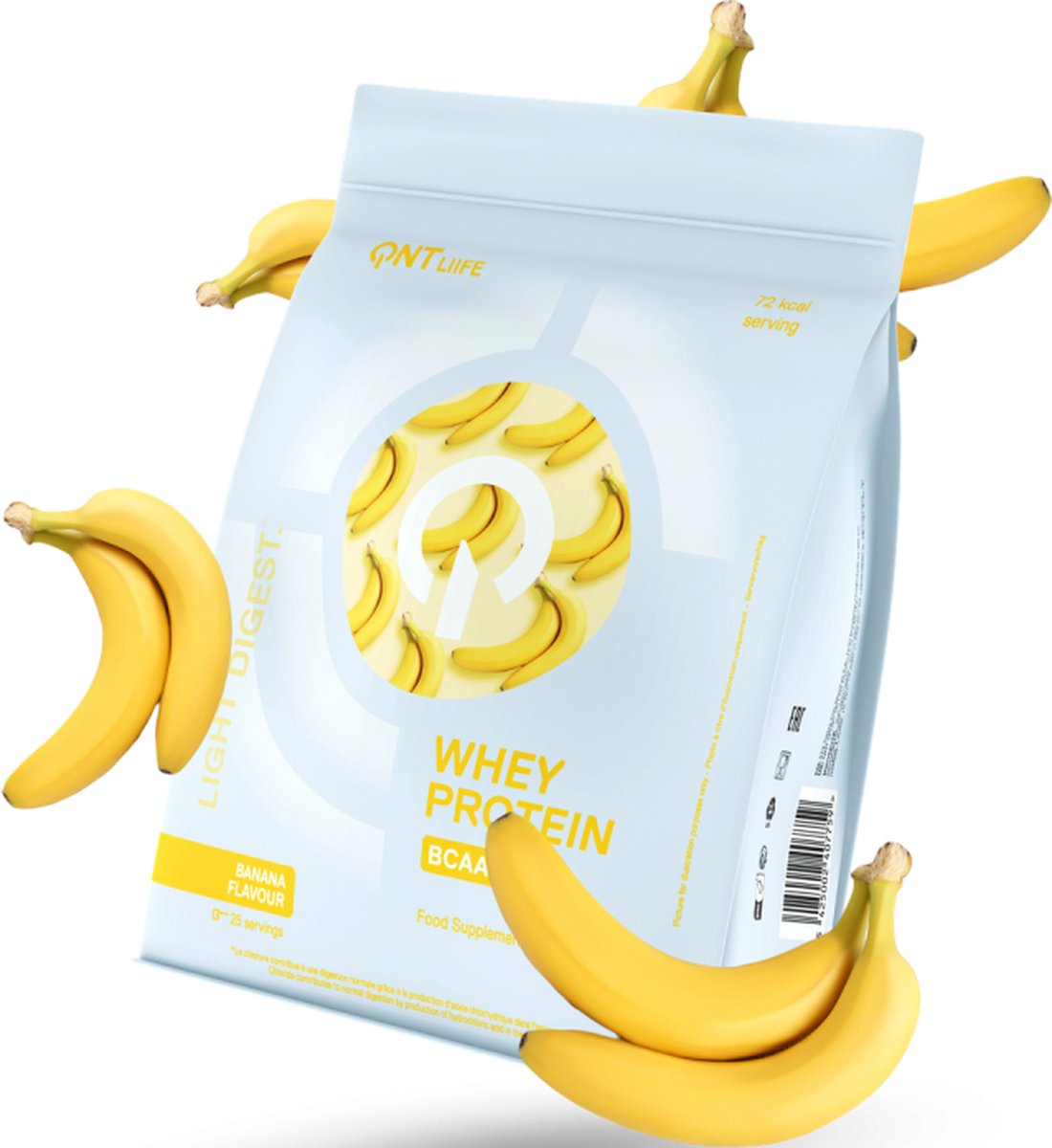 Goedkoopste Qnt Light Digest Whey protein Banana 500 gram