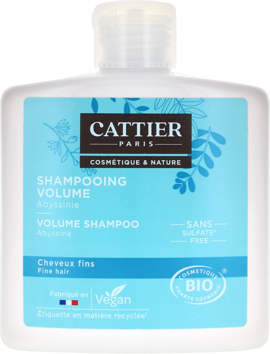 Cattier Volume Shampoo Without Sulfates 250 Ml 2 Pieces