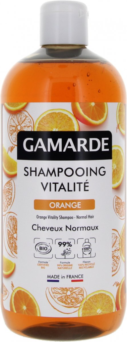 Gamarde Sinaasappel Vitaliteit Shampoo Biologisch Normaal Haar 500 ml