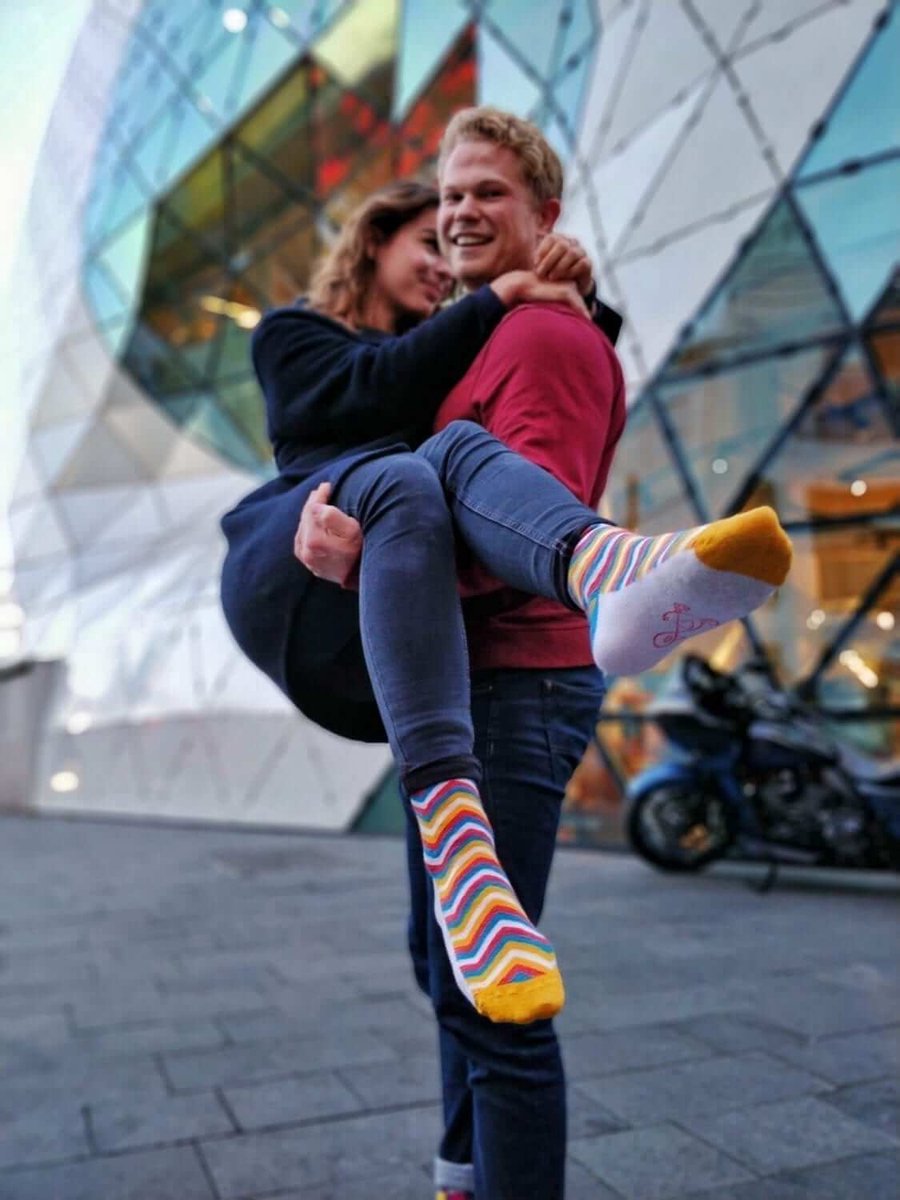 Zomerkriebels sokken | Streepjes sok | Multi-color | Onesize fits all | Herensokken en damessokken | Leuke, grappig sokken | Funny socks that make you happy | Sock & Sock