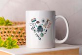 Mok I love optician - Optician - Gift - Cadeau - EyeCare - Eyewear - EyeHealth - Opticien - Oogzorg - Brillen - Ooggezondheid