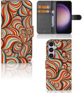 Telefoonhoesje Geschikt voor Samsung Galaxy S24 Plus Book Case Retro