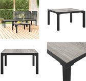 vidaXL Salontafel 55x55x31 cm DPC et gris acier - Table basse - Tables basses basses - Table basse de Jardin - Table basse d'extérieur