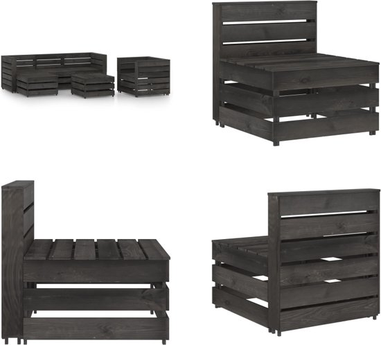 Loungeset van massief Douglas vurenhout voor je tuin