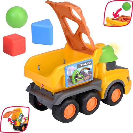 Simba - Abc - Harry Hauler - Vormsorteervoertuig - Blokken - Vrachtwagen - Volvo - Rammelaar van Simba — afbeelding 5