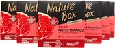 Nature Box shampoo bar Granaatappel 85 gram - Voor gekleurd haar - Shampoobar Pomegranate - Solid shampoo - 99% natuurlijke ingrediënten - Vegan - Recyclebare verpakking 6 stuks voordeelverpakking