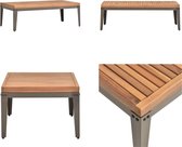vidaXL Table de jardin 110x55x36 cm Bois d'acacia massif - Table basse - Tables basses basses - Table d'appoint - Tables d'appoint