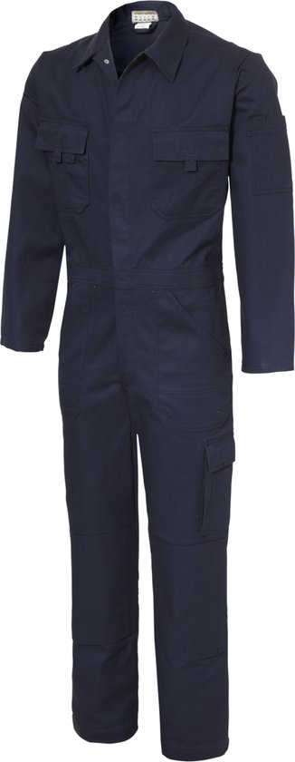 KLM - Salopette standard BASEL - coton 100% - 320gr/ m2 - Blauw (marine) taille 46 (S) - MAINTENANT TEMPORAIREMENT RÉDUIT DE PRIX