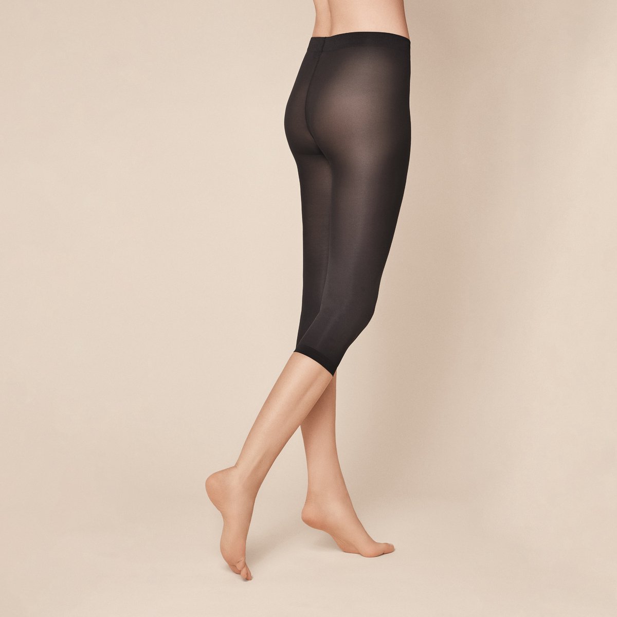 KUNERT Velvet 40 Capri Dames Legging - Black - Maat 44-46