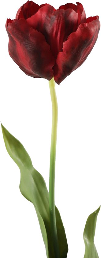 Viv! Home Luxuries Tulp - kunstbloem - rood - 70cm