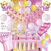 FeestmetJoep® Babyshower meisje versiering - Babyshower decoratie