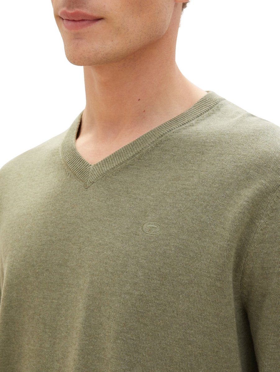 Tom Tailor - Pull - Maat S - Mannen - 34139 brown gre - katoen
