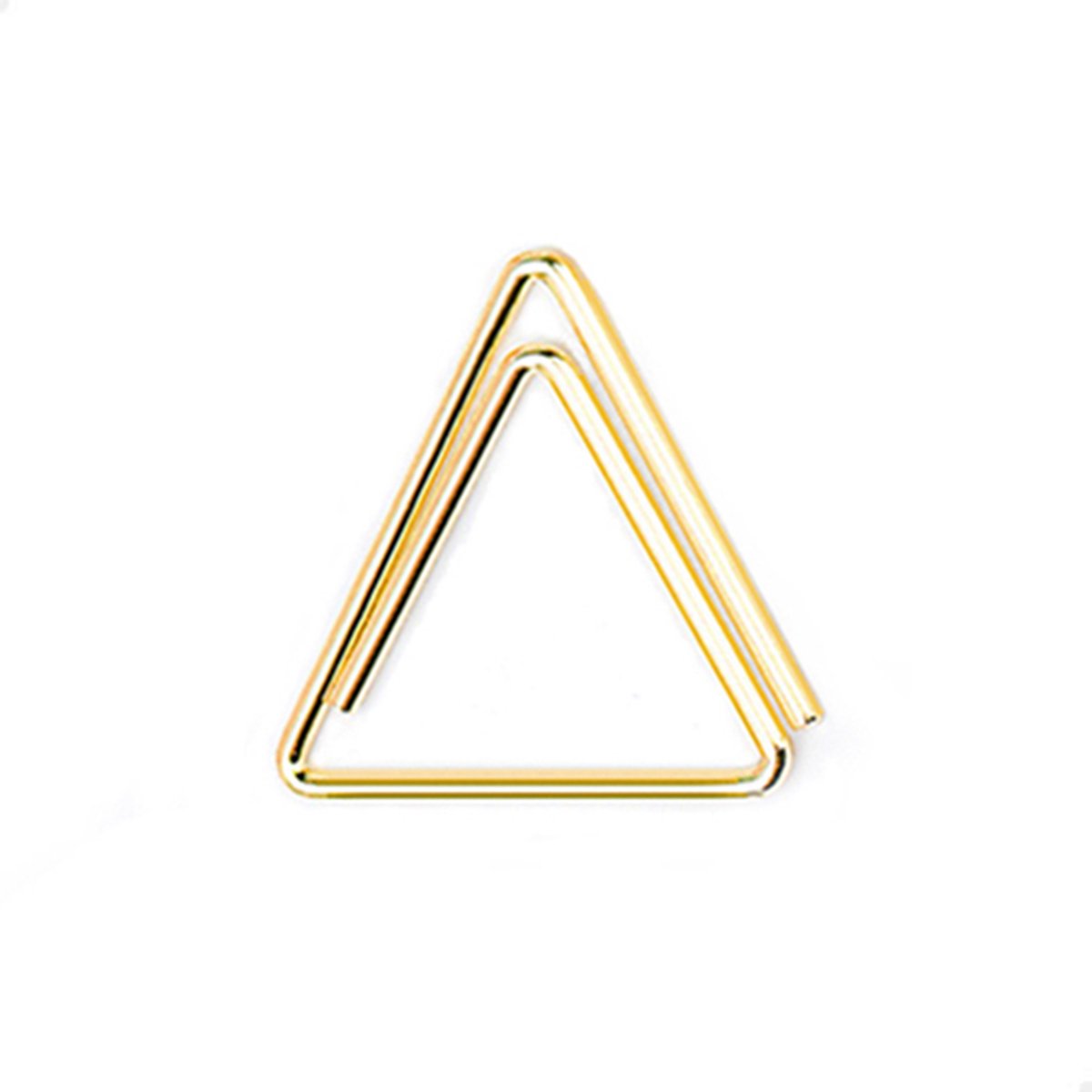 Paperclip driehoek 19 mm | Goud | 100 stuks - Papierklem Pakhuis