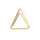Paperclip driehoek 19 mm | Goud | 100 stuks
