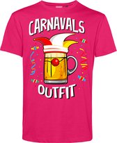 T-shirt Carnavals Outfit | Carnavalskleding heren | Carnaval Kostuum | Foute Party | Fuchsia | maat XS