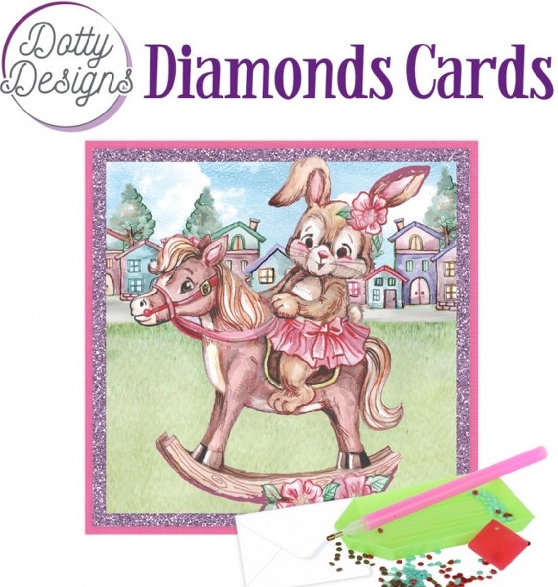 Diamond Painting Dotty Design Diamonds Cards | Rocking Horse