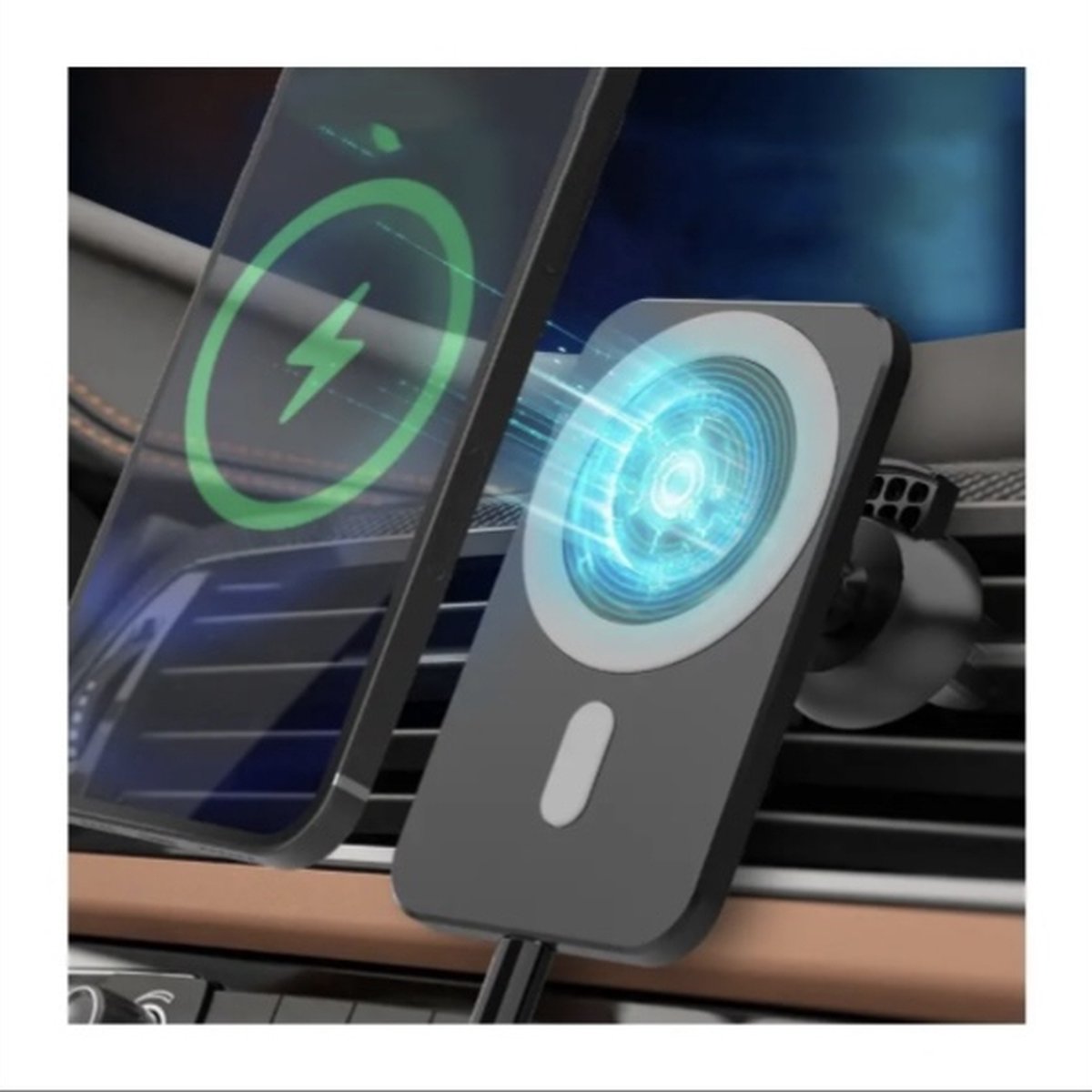 Mobile phone holder car wireless charger-Fast Charging Wireless Charger for iPhone SWART
