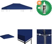 vidaXL Prieeldak 310 g/m² 4x3 m blauw Partytent Inclusief Reiniger