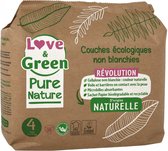 Love & Green Couches Écologiques Puur Nature 38 Couches Taille 4 Maxi (7 à 14 kg)