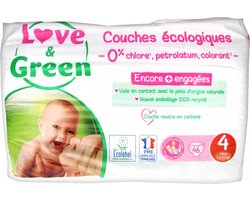 Love & Green Hypoallergene Luiers 46 Luiers Maat 4 (7-14 kg)
