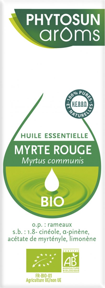 Goedkoopste Phytosun Arôms Essentiële Olie van Rode Mirte (Myrtus Communis) Bio 10 ml