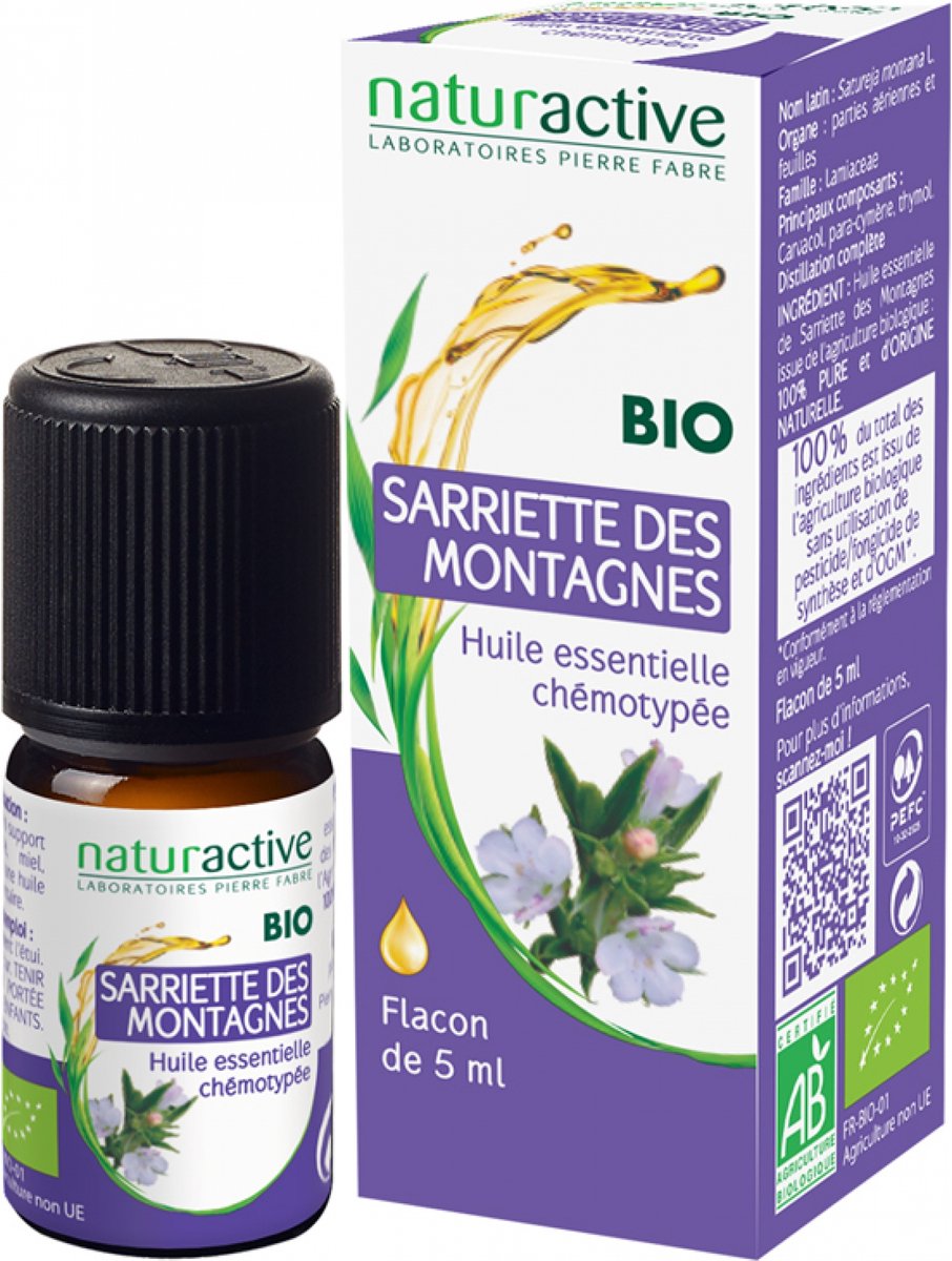 Goedkoopste Naturactive Bergbonenkruid Etherische Olie (Satureja Montana L.) Organisch 5 ml