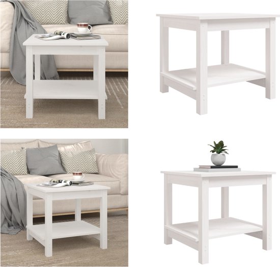 vidaXL Nachtkastje Massief Gerecycled Hout Nacht Kastje Kastjes Tafeltje Tafel