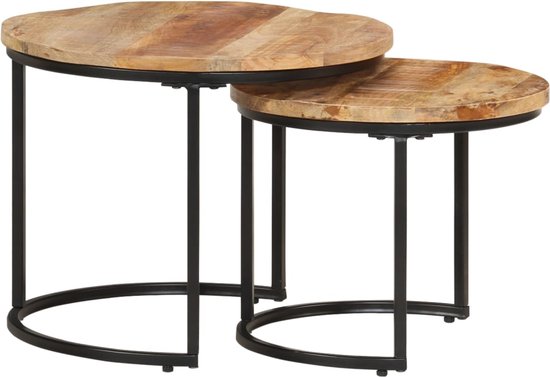 HOOBRO C-vormige bijzettafel, in hoogte verstelbaar 50-75 cm