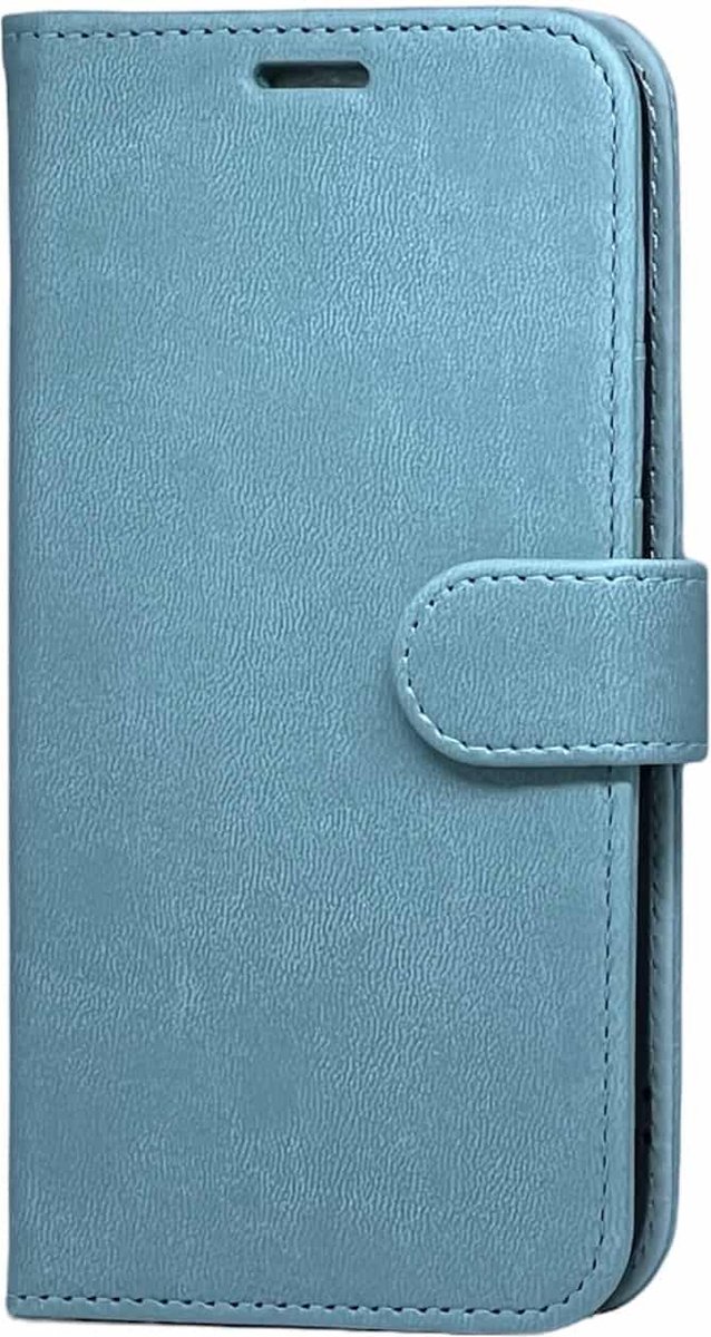 iNcentive PU Wallet Deluxe geschikt voor iPhone 14 Plus minty green