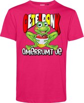 T-shirt Oeteldonk Omèrrumt Oe | Carnavalskleding heren | Carnaval Kostuum | Foute Party | Fuchsia | maat XL